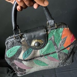 Leather Vintage(Floral) hand Bag *Perfect as a Gift or for yourself*